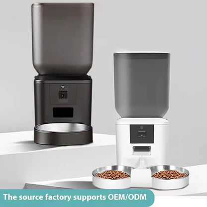Smart Automatic Pet Feeder with Video, 4L/8L